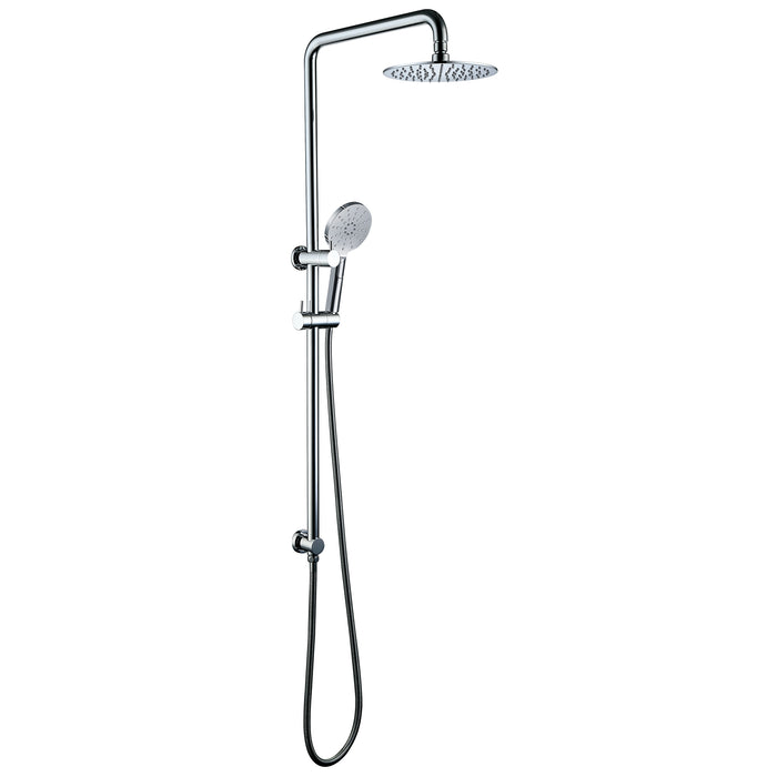 Round Rain Shower Head Set Shower Rail Diverter 2 in 1 Combo four colours -100208-2A/100208-2ABK/100208-2AFG/100208-2ABGM