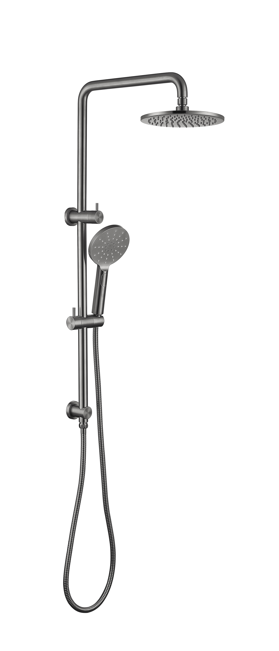 Round Rain Shower Head Set Shower Rail Diverter 2 in 1 Combo four colours -100208-2A/100208-2ABK/100208-2AFG/100208-2ABGM