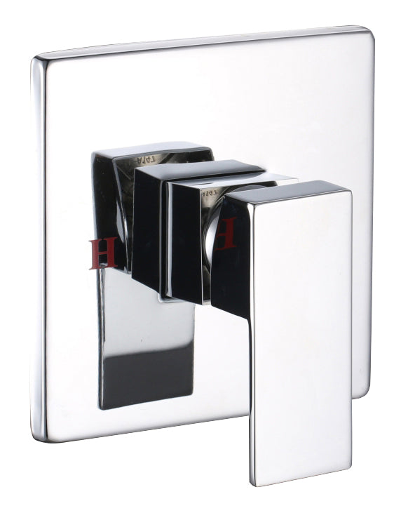 Black/Chrome Shower Mixer Valve, Wall-Mounted, Single Lever, Australian Standard FF045W-CCT