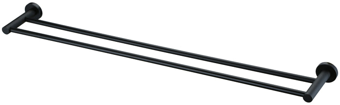 Double Towel Rail Black - 300348BK