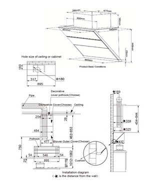 Fotile Range-hood JQG9009X