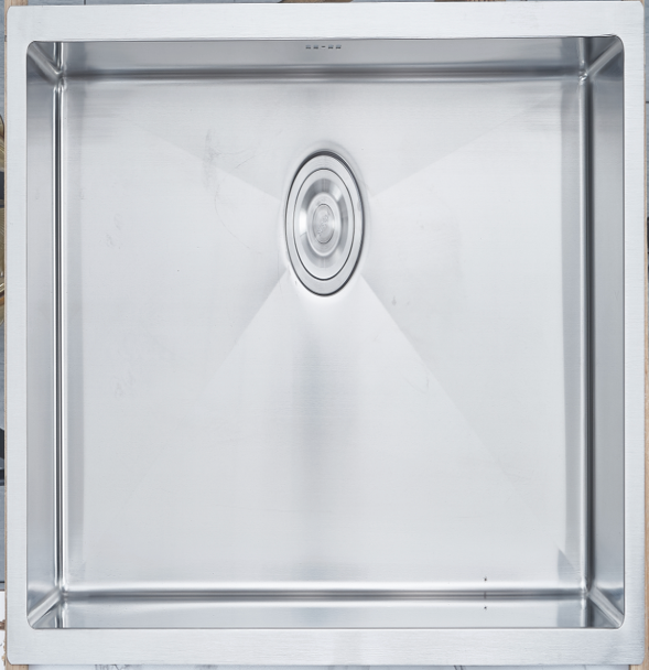 CT-5843 Undermount Single Bowl Sink | SUS304 Stainless Steel | 580×430×228mm | Offset Drain | R10 Corners