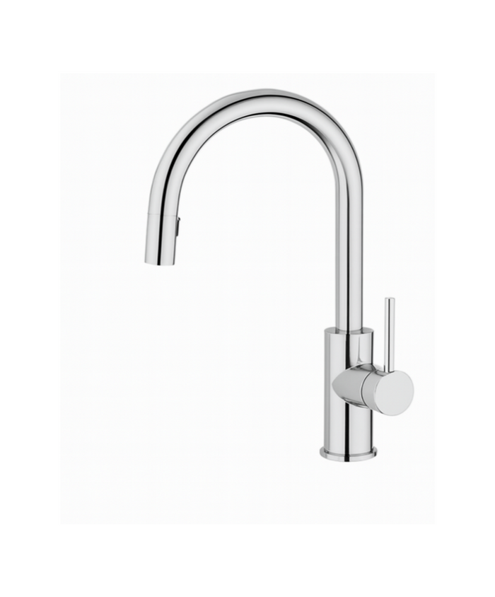 High-Arc Stainless Steel Kitchen Faucet Pull-Out  JD-WK2003-3NL