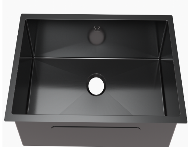 Matte Black Single Bowl Stainless Steel Sink LR-D3218-9B