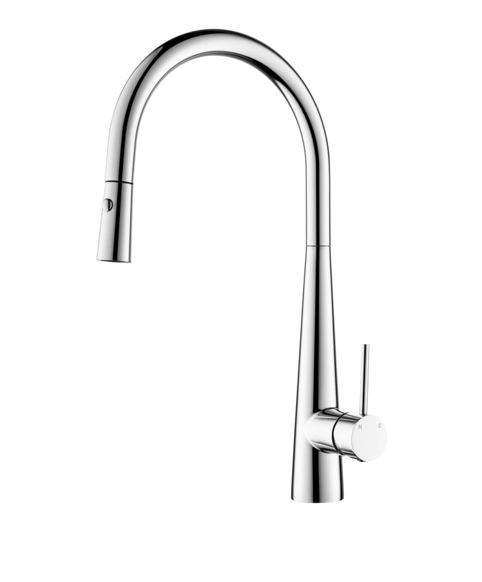 Pull Out Mixer with Dual Spray and Conical body Stainless Steel-SSPKM07CP/SSPKM07BK