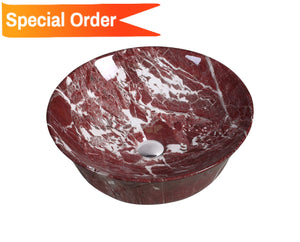 Art Basin Marble Pattern Round Top Mount Basin - A0025