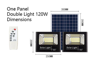 Solar Powered Outdoor Light Automatic Timed Remote Controlled