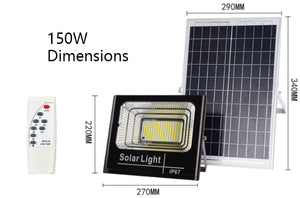Solar Powered Outdoor Light Automatic Timed Remote Controlled