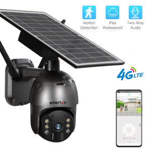 Australian 4G Sim 2MP Solar Power Panel PTZ Zoom CCTV Outdoor Waterproof Security Camera - LS-4GS12-2M