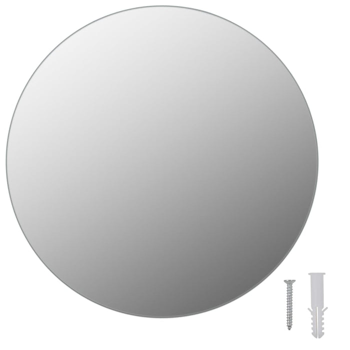 Round Flat Edge Bathroom Mirrors 50