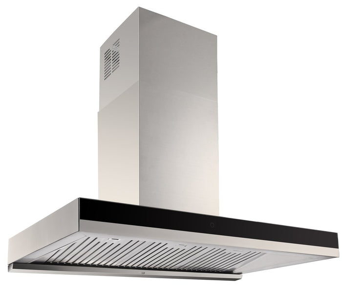 Di Lusso BLACK GLASS BAFFLE FILTER RANGEHOOD - 900MM CH917BSL