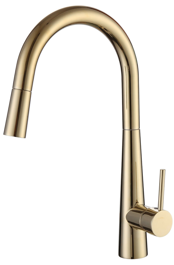 Kitchen Mixer Brushed Golden Pull Out Tap - FD0055-CCT BG