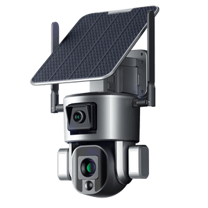 WIFI 4MP 10X Dual Lens & Dual Solar Power Panel PTZ Zoom CCTV Outdoor Waterproof Security Camera - Smarton-MS1-10X