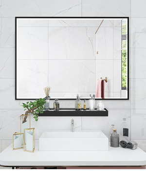 Rectangular bathroom mirror Black or Rose gold frame - 5070