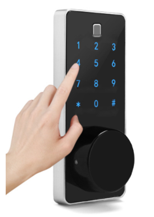 Smarton Bluetooth Fingerprint Door Handle Lock For Airbnb, Office, Residential -- M7BZ(BT)